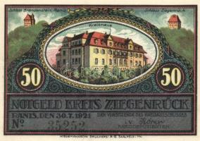 Német Birodalom / Weimari Köztársaság / Ziegenrück 1921. 50Pf (6x) 6 klf db, teljes sor T:I