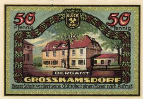 Német Birodalom / Weimari Köztársaság / Ziegenrück 1921. 50Pf (6x) 6 klf db, teljes sor T:I