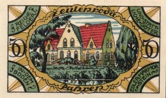 Német Birodalom / Weimari Köztársaság / Zeulenroda 1921. 50Pf (5x) + 75Pf (5x) 10 klf db, teljes sor...