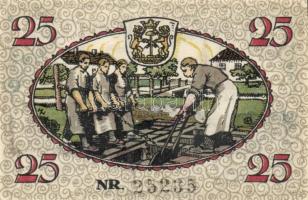 Német Birodalom / Weimari Köztársaság / Kirchhain 1921. 25Pf + 50Pf + 75Pf 3 klf db, teljes sor T:I