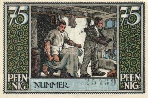 Német Birodalom / Weimari Köztársaság / Kirchhain 1921. 25Pf + 50Pf + 75Pf 3 klf db, teljes sor T:I