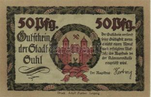 Német Birodalom / Weimari Köztársaság / Suhl DN 50Pf (4x) 4 klf db, teljes sor T:I