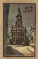 Német Birodalom / Weimari Köztársaság / Suhl DN 50Pf (4x) 4 klf db, teljes sor T:I