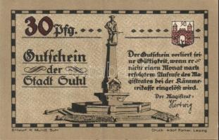 Német Birodalom / Weimari Köztársaság / Suhl DN 30Pf (4x) 4 klf db, teljes sor T:I