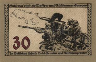 Német Birodalom / Weimari Köztársaság / Suhl DN 30Pf (4x) 4 klf db, teljes sor T:I