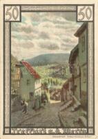 Német Birodalom / Weimari Köztársaság / Treffurt 1921. 50Pf (6x) 6 klf db, teljes sor T:I-