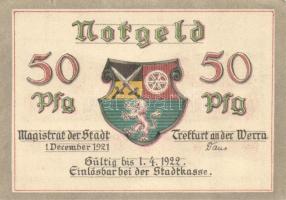 Német Birodalom / Weimari Köztársaság / Treffurt 1921. 50Pf (6x) 6 klf db, teljes sor T:I-