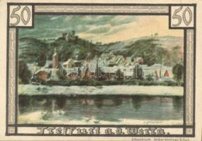 Német Birodalom / Weimari Köztársaság / Treffurt 1921. 50Pf (6x) 6 klf db, teljes sor T:I-