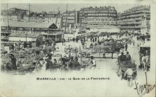 Marseille horse market with confection shop (EB)