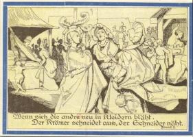 Német Birodalom / Weimari Köztársaság / Weimar 1921. 75Pf (3x) 3 klf db, teljes sor T:I