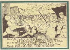 Német Birodalom / Weimari Köztársaság / Weimar 1921. 75Pf (3x) 3 klf db, teljes sor T:I