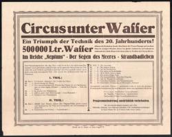 1930 Az Alfred Schneider cirkusz bemutatkozó körlevele és reklám nyomtatványa magyarországi körútja ...