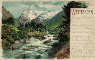 Wetterhorn litho