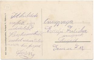 Kecskemét, Szabadság tér, Csapó Lajos, Kemény Izidor, Holczer, Sasvári Böske üzlete, drogéria. Vasút...