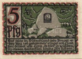 Német Birodalom / Weimari Köztársaság / Osnabrück 1921. 5Pf + 10Pf + 25Pf + 50Pf (6x) + 75Pf + 1M + 2M + 5M össz. 13 klf db, teljes sor T:I