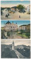 3 db régi ukrán város képeslap: Lviv, Ivano-Frankivszk / 3 pre-1945 Ukrainian town-view postcards: Lviv (Lwów, Lemberg), Ivano-Frankivsk (Stanislawów, Stanislau)