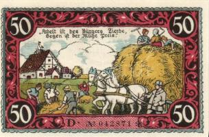 Német Birodalom / Weimari Köztársaság / Friesack 1921. 25Pf (3x) + 50Pf (3x) + 75Pf (3x) össz. 9 klf...