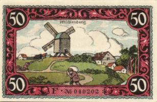 Német Birodalom / Weimari Köztársaság / Friesack 1921. 25Pf (3x) + 50Pf (3x) + 75Pf (3x) össz. 9 klf...