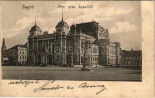 1905 Zagreb, Zágráb; Hrv. zem. kazaliste / theatre (fl)