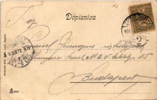 1905 Zagreb, Zágráb; Hrv. zem. kazaliste / theatre (fl)