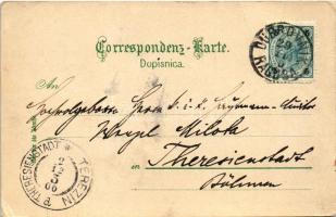 1900 Dubrovnik, Ragusa; Stradone / street view (fa)