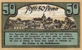 Német Birodalom / Weimari Köztársaság / Ahrensbök 1920. 25Pf + 50Pf + 100Pf 3 klf db, teljes sor T:I