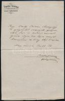 1865 2 db gyógyszertári fejléces számla: Nagykőrös Medveczky István Gyula Kígyó gyógyszertára, Traxl...