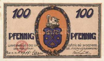 Német Birodalom / Weimari Köztársaság / Luckenwalde 1922. 25Pf + 50Pf + 1M 3 klf db, teljes sor T:I