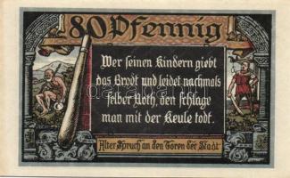 Német Birodalom / Weimari Köztársaság / Jüterbog 1920. 25Pf + 50Pf + 60Pf + 70Pf + 80Pf + 90Pf 6 klf...