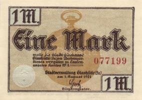 Német Birodalom / Weimari Köztársaság / Glashütte 1921. 25Pf (6x) + 50Pf (6x) + 1M (6x) 18 klf db, t...