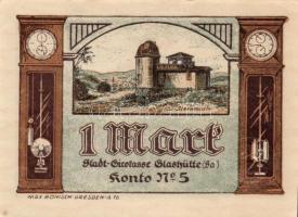 Német Birodalom / Weimari Köztársaság / Glashütte 1921. 25Pf (6x) + 50Pf (6x) + 1M (6x) 18 klf db, t...