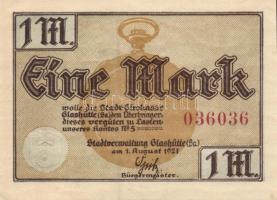 Német Birodalom / Weimari Köztársaság / Glashütte 1921. 25Pf (6x) + 50Pf (6x) + 1M (6x) 18 klf db, t...