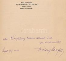 Verőczy Imre: Gondolatok a revízióról. Szeged, 1937, Juhász István. DEDIKÁLT! 84/300. számozott péld...