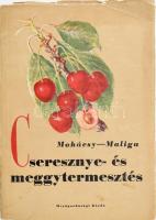 Mohácsy Mátyás-Maliga Pál: Cseresznye- és meggytermesztés. Bp.,1956, Mezőgazdasági. Kiadói papírkötés, kissé szakadozott, kissé kopott borítóval, az elülső borító sarkán törésnyommal. Megjelent 3200 példányban.