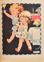 Benedek Elek: Jankó, Juci és Fokszi kalandjai. Bp., Franklin, Kiadói félvászon kötés, színes illuszt...