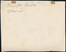 Szeift Béla (1944-2012): Menő. Tus, papír, jelzett, lapszéli egészen apró sérüléssel, 17,5×22 cm