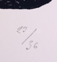 Gulyás Gyula (1944-2008): Kocka, 1972-1983. Szitanyomat, papír, jelzett (Gulyás 1983). Számozott: 29...