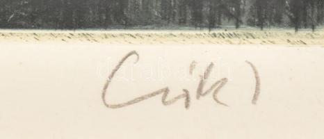 Csók István (1865-1961)-Prihoda István (1891-1956): Csendélet. Rézkarc, papír, jelzett (Prihoda és C...