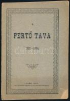 [Mayrhofer József (1810-1897)]: A Fertő tava 1862-1884. Győr, 1884, Özv. Sauverein Gézáné, 1 (térkép) t.+36 p. Kiadói papírkötés, szakadt, foltos borítóval, a borító és a térkép sarkán hiánnyal, sérült kötéssel.