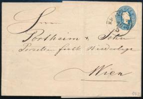 1862 15kr levélen KRONSTADT - Wien