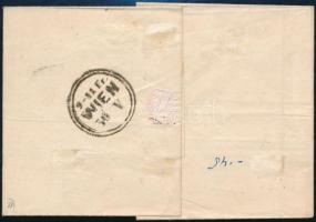 15kr on cover "KRONSTADT" - Wien 1862 15kr levélen "KRONSTADT" - Wien