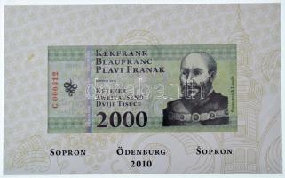 Sopron 2010. 500 Kékfrank + 1000 Kékfrank + 2000 Kékfrank + 5000 Kékfrank + 10.000 Kékfrank + 20.000...