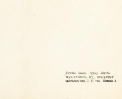 1942 Ticharich, Bonucci szonátaestje, Zeneművészeti Főiskola, plakát, papír, hajtva, lapszéli apró s...