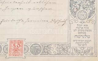 1908 Hiányos régi telegram