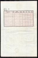 1856 Útlevél 6kr CM illetékbélyeggel / Passport with 6 kr CM document stamp