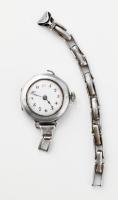 Ezüst(Ag) női karóra, jelzett, javításra szorul, bruttó: 25,7 g