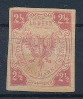1872 Mi 4 ND (Mi EUR 300,-) (papírelvékonyodás / thin paper)