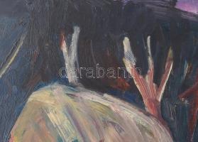 Kis István (1931-): Kazal, 1969. Olaj, farost, jelezve balra lent. Hátoldalán Képcsarnok Vállalat tö...