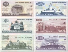 2012. 500 Balatoni Korona + 1000 Balatoni Korona + 2000 Balatoni Korona + 5000 Balatoni Korona + 10....