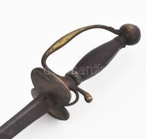 Tőrkard XVIII. sz. fa markolattal 78 cm